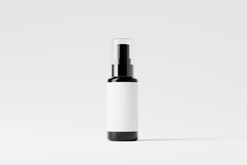 cosmetic branding mockup set featuring a spray bottle and a pump bottle.