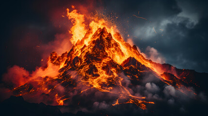 Hekla volcano eruption in Iceland --c 50