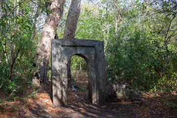 Ruins of Gedi. Watamu, Kenya. Historical and archaeological site near the Indian Ocean coast of eastern Kenya.