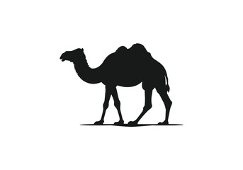 Logo of camel icon vector silhouette isolated design - obrazy, fototapety, plakaty
