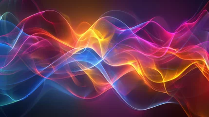 Poster Abstract background laser light multicolored. © Mishab