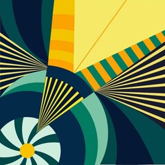 Fototapeta premium Abstract geometric vector illustration