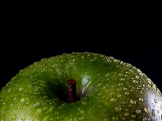 A delicious fresh and crisp green apple