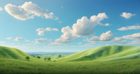 Craft an image that transports viewers to the heart of nature with an ultra-realistic representation of a boundless green meadow, focusing on the intricate textures of the grass-Ai Generative
