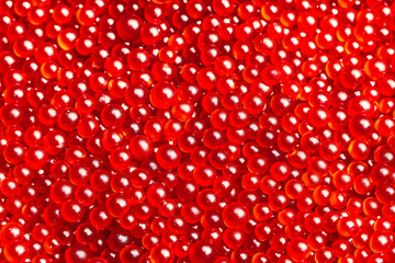 Raw salmon caviar seamless pattern. Close up red caviar sea food pattern