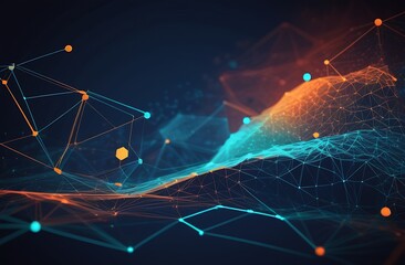 Social network hologram illustration. Technology, communication, internet concept. 3d rendering.
