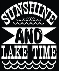 sunshine and lake time