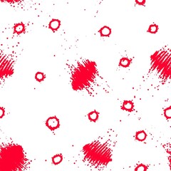 red ink splat seamless abstract pattern background fabric fashion design print digital illustration art texture textile wallpaper apparel image with graphic repeat elements