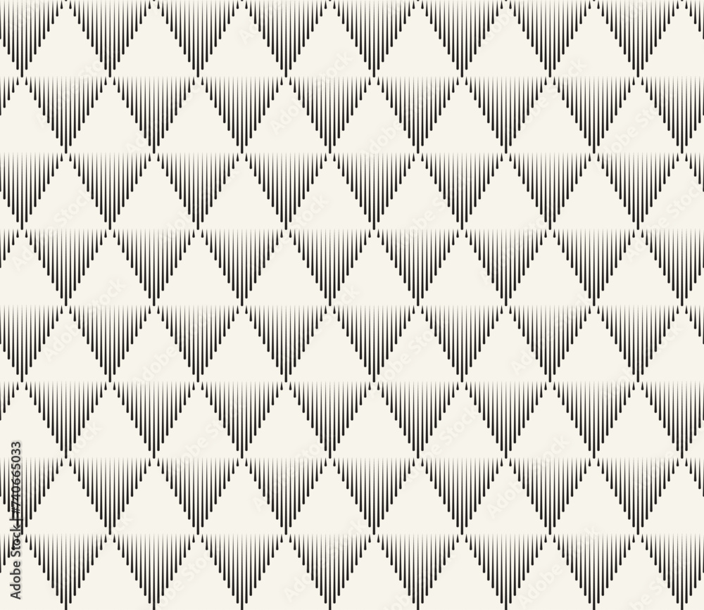 Wall mural vector seamless pattern. repeating geometric elements. stylish monochrome background design.