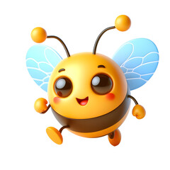 Obraz premium A cute bee running