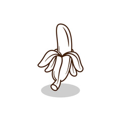 banana colorful logo illustration