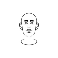 person line art logo design