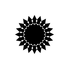 Mandala logo design concept vector