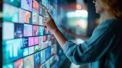 UX designer working on a portal website design