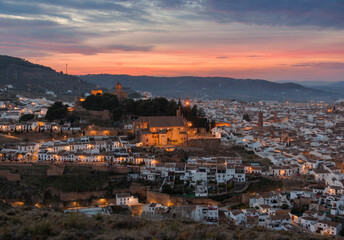 Fototapeta na wymiar Panorama of the city of Antequera 