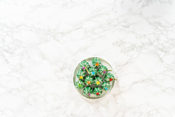 Delicious cactus cake pops for Cinco de Mayo celebration