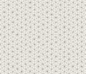 Fototapeta premium Vector seamless pattern. Repeating geometric elements. Stylish monochrome background design.