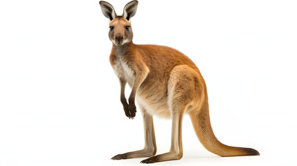 Kangaroo on white background