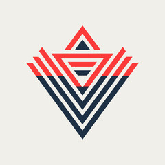 Creative Logo Concept with Abstract Branded Lines