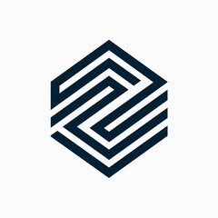Creative Logo Concept with Abstract Branded Lines