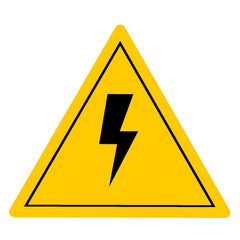 voltage sign lightning bolt element transparent png file, electrical icon set design template png file