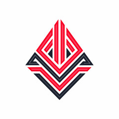Creative Logo Concept with Abstract Branded Lines