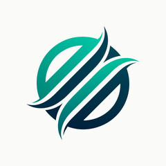 Obraz premium Creative Logo Concept with Abstract Branded Lines