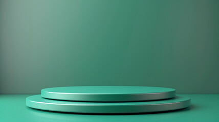 3d illustration empty podium with abstact background very realistic front view mock up