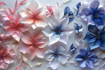 These flowers make up a flower wall