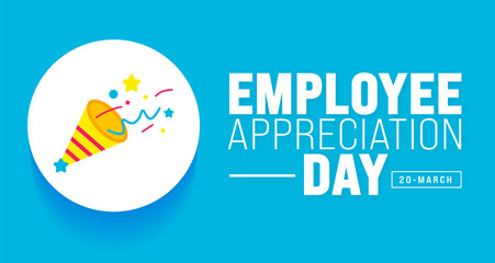 Employee Appreciation Day background design Template.