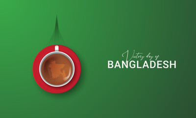 December 16, Happy Victory Day of Bangladesh. 3D illustration