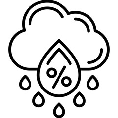 Obraz premium Precipitation Icon