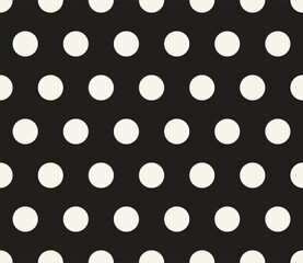 Vector seamless pattern. Repeating geometric elements. Stylish monochrome background design.