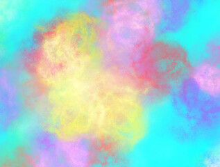 abstract colorful background of nebulas with bright yellow blue pink red purple graphic background and backdrop