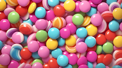 Close-up of colorful jelly candies background