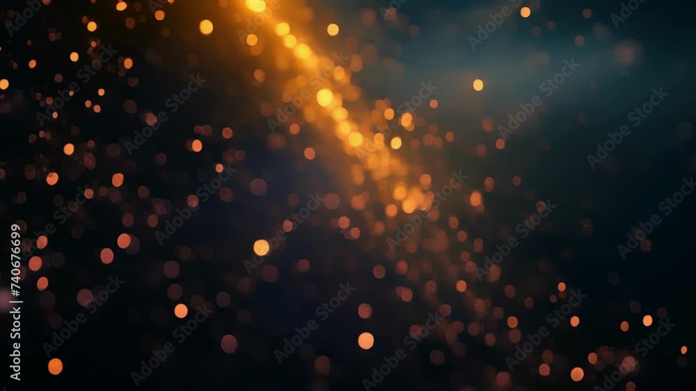 Poster a surreal realm where shimmering specks of light are suspended in a neverending state of motion crea