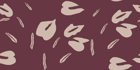 Seamless floral pattern beautiful flowers vector. Abstract pattern. Modern design template. Hand drawn style.
