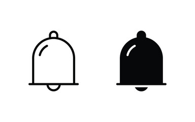 Notification bell icon set. bell icon vector illustration