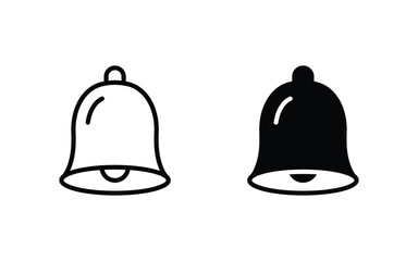 Notification bell icon set. bell icon vector illustration