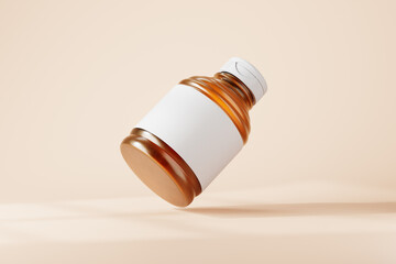 honey bottle mockup set featuring a short plastic bottle with a flip top plastic cap