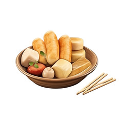 Oden isolated on transparent background