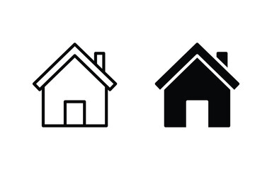 Home icon set. house icon, Web home icon vector illustration