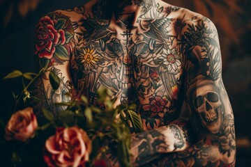 Japanese-Style Tattooed Male