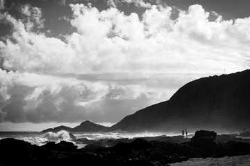 Clouds over the sea