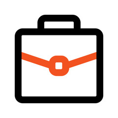 Fototapeta premium briefcase line icon