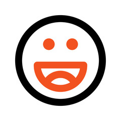 happy line icon