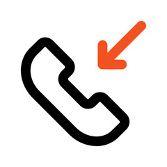 incoming call line icon