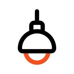 lamp line icon