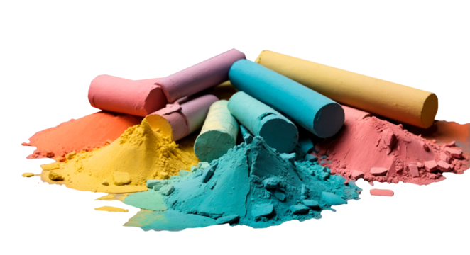 Colorful crayons isolated 