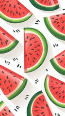watermelon on a light background.